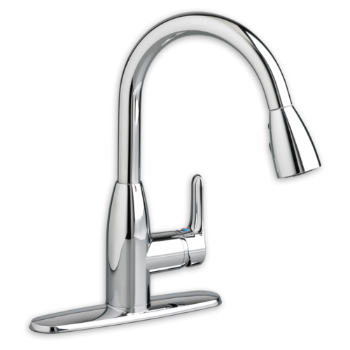 colony soft single handle kitchen faucet with spray